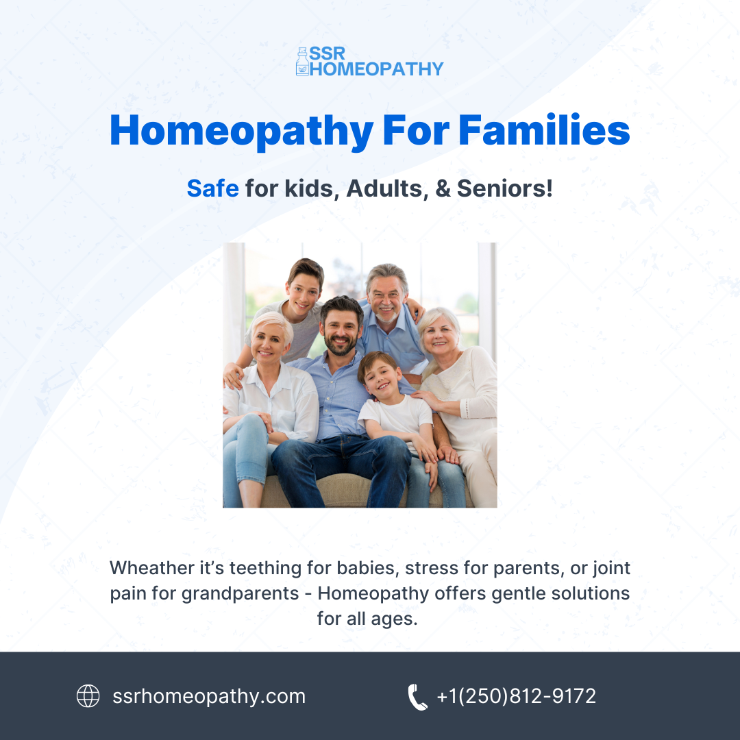 Post about gentle homeopathic support for families